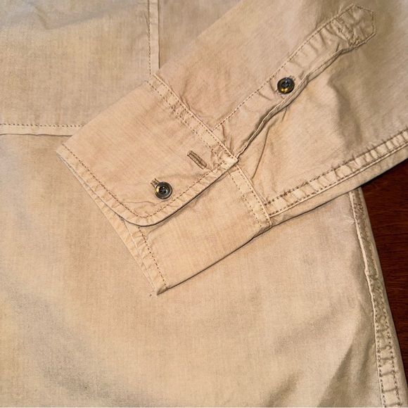 J Crew Women’s Tan Taupe Tunic Shirt Blouse with Bedded Chest Pockets Size 6 - Picture 4 of 13